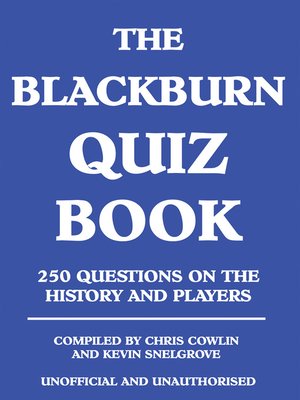 cover image of The Blackburn Quiz Book